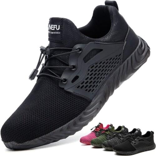 Indestructible Ryder Shoes Men And Women Steel Toe Air Safety Boots Puncture-Proof Work Sneakers Breathable Shoes