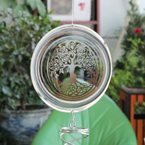 Hot-Selling Stainless Steel Wind Chimes Can Be Used For Home Garden Decoration And Beautification Stainless steel mirror crystal