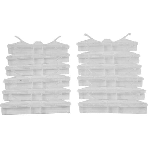 24 Packs Bee Hive Beetle Trap,Clear Plastic Reusable Beetle Blaster Trap for Hive Beetle Beekeeping Supplies