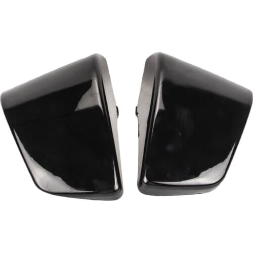 Motorcycle Black Chrome Battery Side Fairing Covers Cap for Honda Shadow ACE 750 VT750 C D VT400 1997-2003