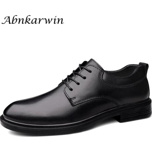 Big Size Formal Genuine Leather Black Mens Dress Shoes Men Zapatos Hombre Vestir Scarpe Uomo Eleganti Office Business Official