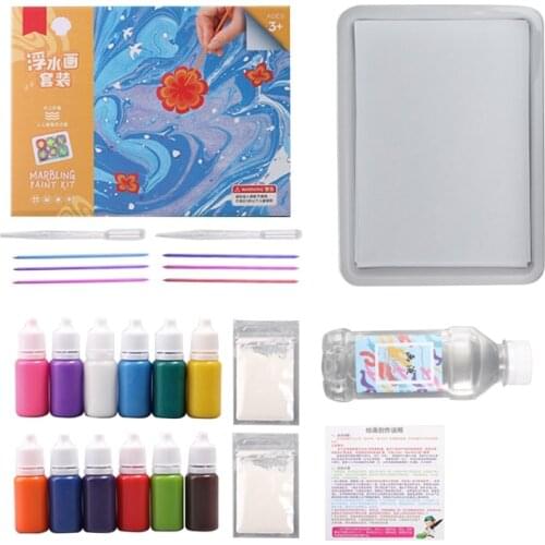 Kid Water-based Art Paint Set DIY Painting on Water Set of 6 Color Acrylic Paint