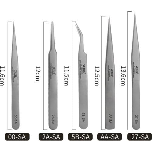 Vetus Makeup Professional Eyelash Tweezers Eyelash Tweezer 3D/6D Volume Eyelash Extension Best Quality Fan Lash Tweezer