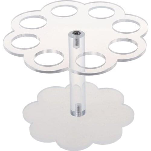 Detachable 8 Holes Acrylic Ice Cream Cone Holder Stand