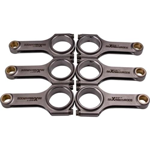 Connecting Rods 154mm for Audi A4 A6 RS4 quattro 2.7T H Beam Floating EN24 Conrods + ARP2000 Bolts