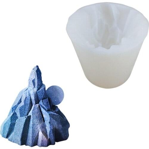 Silicone Iceberg Torch Volcano Shaped Mousse Cake Soap Makig Candle Molds Resin Clay Aroma Stone Moulds PRZY Eco-friendly