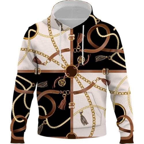 Men/Women Grey luxury leather belt Hoodies Sweatshirt Casual y2k hombre 3D print Sweatwear Tops Autumn Winter Polluvers