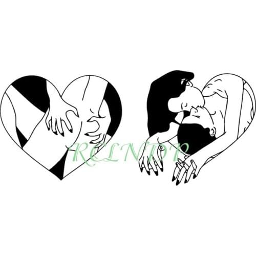 Waterproof Temporary Tattoo Sticker old school sexy love heart pattern Fashion Small Art Flash Tatto Fake Tatoo for Women Men