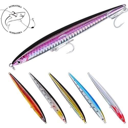 3D Eyes Freshwater High Quality Fishing Bait Hard Lure 133MM/29G Artificial Pencil Wobbler Professional Plastic Fishing Lure