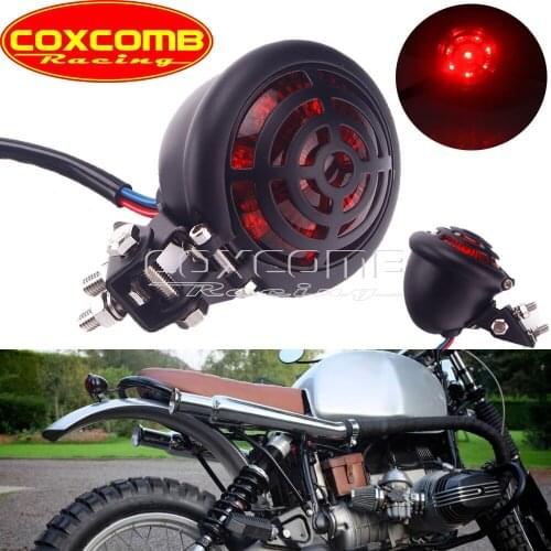 Motorcycle LED Tail Lamp Brake Stop Light Bates Style Taillight for Harley Cafe Racer Chopper Triumph Scrambler Honda Yamaha BMW