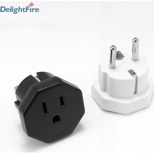 1pcs USA/US To EU Converter Adapter 250V 16A High Quality Travel Adapter Universal Wall Charger Power Plug Socket Adapter