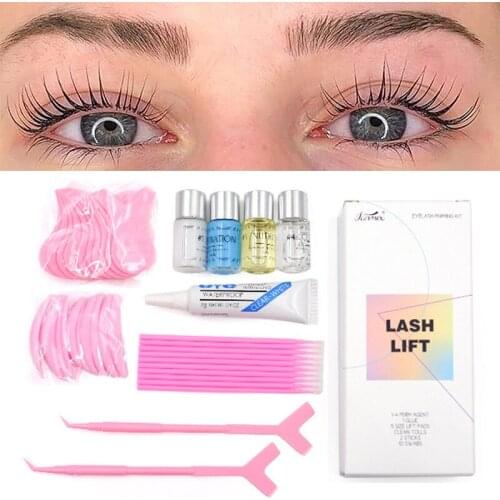 32PCS Full Lash Lift Kit, Simple Fast Perming Lash Curling, Semi-Perminant Set Easy-to-use Eyelash Curling Tool