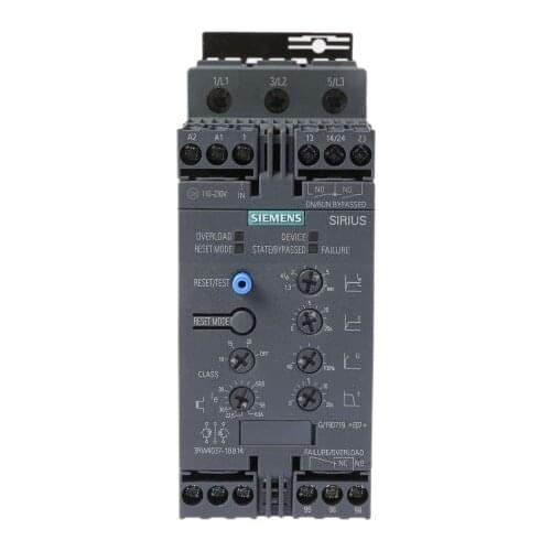 3RW4037-1BB14 3RW40371BB14 Soft Starter - 63 A Current Rating, 3RW40 Series, 30 kW Power Rating, 200 → 480 V ac Spply Voltage