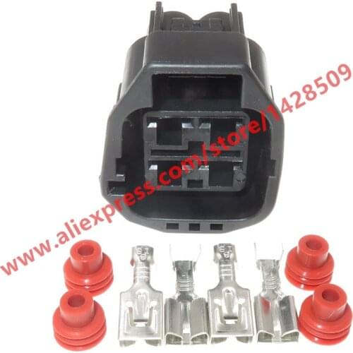 5 Sets 4 Pin Auto Electrical Waterproof Harness Electric Plug Female Cable Connector 7283-5595-10