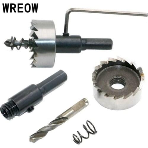 5PCS 16-30mm Carbide Tip HSS Drill Bit AluminumThin Iron Plate Hole Saw Cutter Tool Stainless Steel Metal Alloy Set Accessories