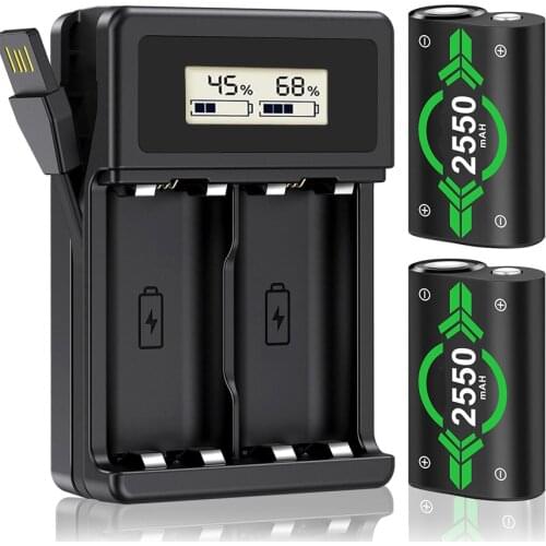 For Xbox/Xbox One/Xbox One S/Xbox One X/Xbox One Elite controller 1600mAh battery Rechargeable battery pack + USB smart charger