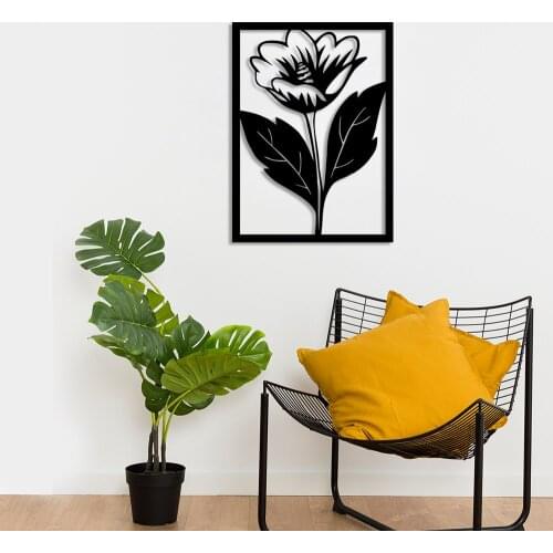 Large Leaf Large Flower Wall Room Home Accessory Wooden Table 36x50cm