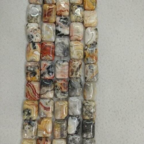 Fashion good quality natural crazy onyx Rectangle shape charms Beads 13x18mm for jewelry Making Wholesale 42pcs/lot free