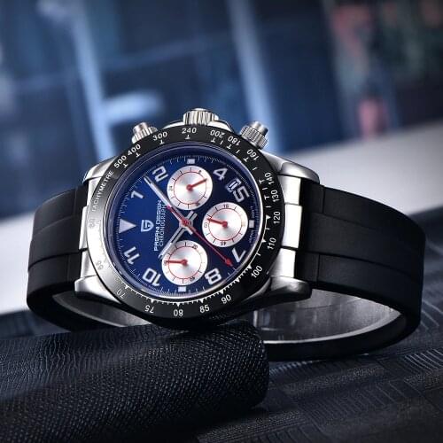 40mm PAGANI DESIGN Top Brand Mens Watches Sports Quartz Wristwatch Sapphire Stainless Steel Waterproof Chronograph Reloj Hombre