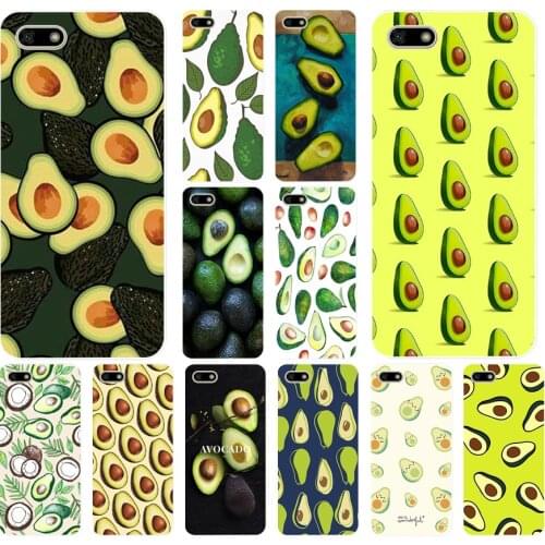 161H Avocado fruit art pattern Soft Silicone Tpu Cover Case for huawei Honor 7a pro 7x play case