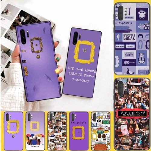PENGHUWAN friends tv series purple door DIY Painted Bling Phone Case for Samsung Note 3 4 5 7 8 9 10 pro M10 20 30