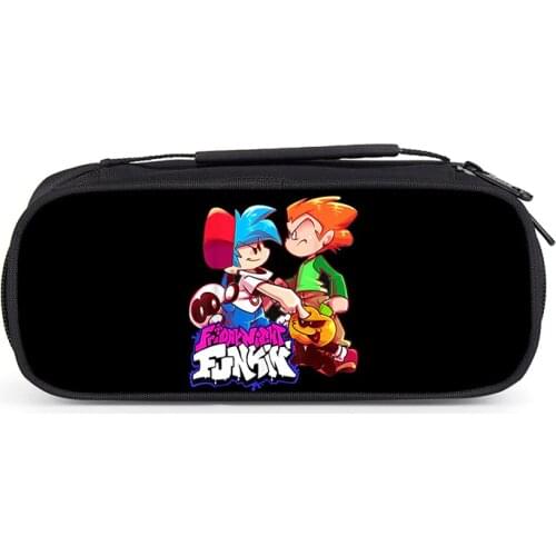 Anime Friday Night Funkin Pencil Case Children Boy Girl School Functionary Pouches Student High Quality Stationery Bag Pen Bag