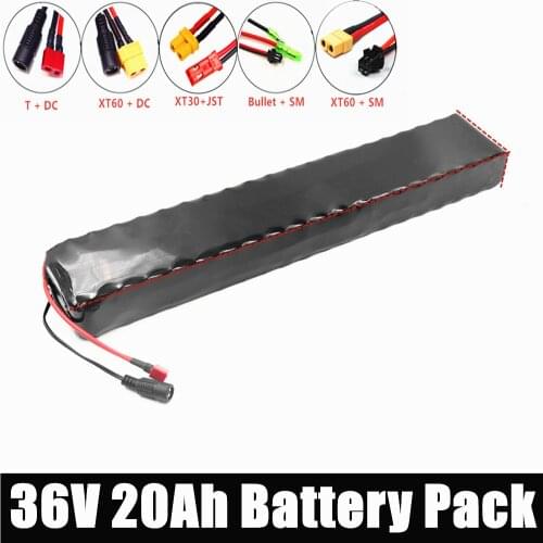 36V 20Ah Battery 18650 lithium battery pack 350W 500W 750Whigh Power Batteries 36V 10S4P 20000mAh ebike Electric bicycle BMS
