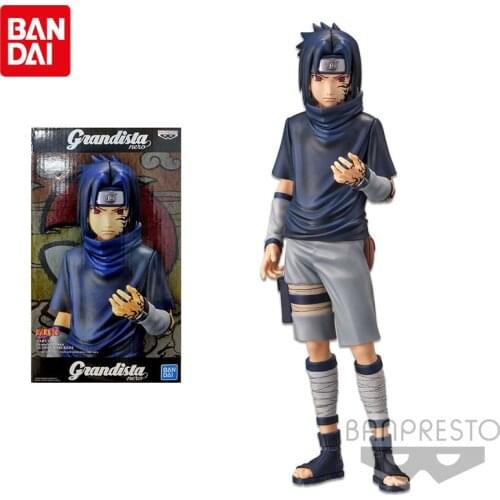 Bandai Naruto Anime Figure Grandista Nero Curse Seal Sasuke Genuine Model Collection Decoration Anime Peripheral Children Toys