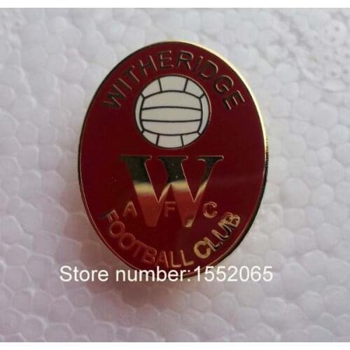 Custom FC Soccer Emblem WITHERIDGE FOOTBALL CLUB Lapel Pin Badge