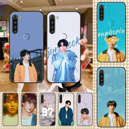 KPOP Jungkook Euphoria Phone case For Xiaomi Redmi Note 7 7A 8 8T 9 9A 9S 10 K30 Pro Ultra black luxury cell cover trend cover