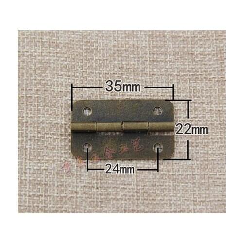 Round 180 degrees flat hinge Antique Gift box, bag accessories installed hinge hinges