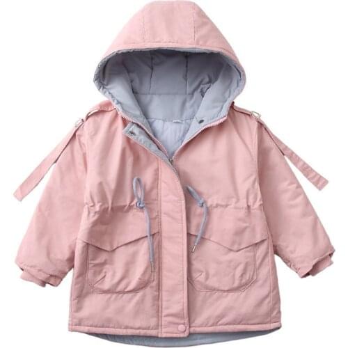 2021 New Girls Winter Children Clothing Long Parka Jacket Baby Girl Clothes Faux Fur Coat Snowsuit Outerwear Kids Hooded Tunic
