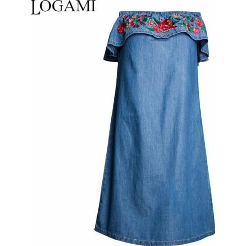 Летние платья с открытыми плечами LOGAMI China At AliExpress