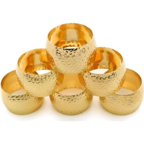 Marious 10pcs/set alloy Napkin Rings for Wedding Receptions Gifts Holiday Banquet Dinner Christmas Table Decoration