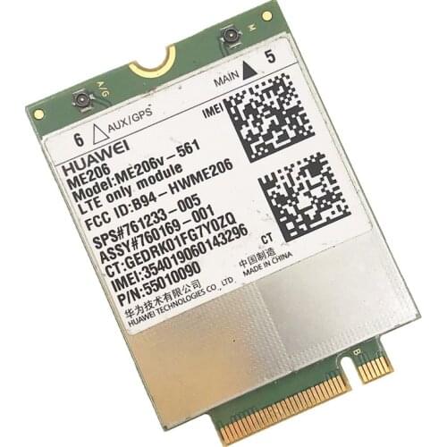 ME206v-561 for Huawei HP LT4114 LTE M.2 761233-005 Mobile Broadband Module WWAN Card LTE FDD: B2/B4/B5/B13/B17 hp13-R100DX X2