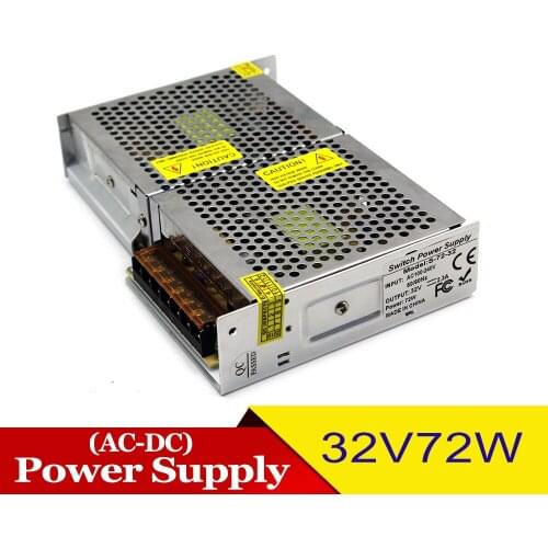 New 32V 72W Switching Power Supply DC32V Power Source SMPS for LED Lighting Monitoring System CCTV