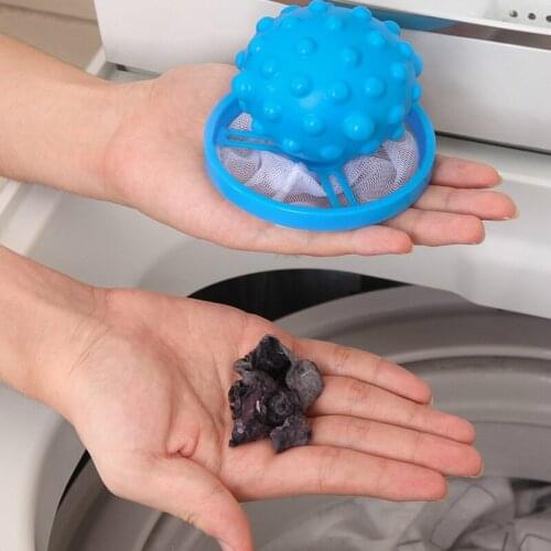 Floating Laundry Lint Catcher Lint Remover for Washer Floating Pet Fur Catcher Laundry Reusable E7