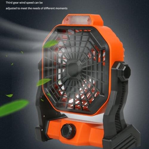 Portable Small Rechargeable Solar Fan with LED Light Adjustable Speed 3-Balde Car Home Camping Tabletop Desk Personal Fan