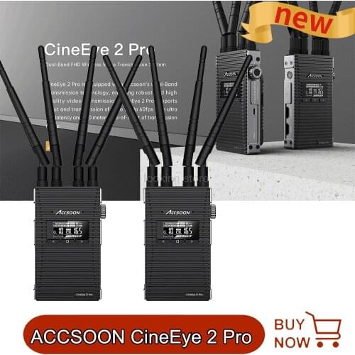 ACCSOON CineEye 2 Pro 2Pro Wwireless HDMI Transmitter Receiver 1080P Monitor System Dual Channel Transmission for DSLR Camera