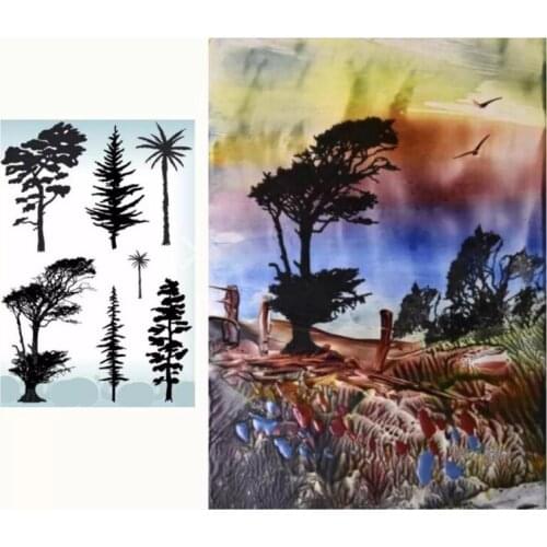 TREE Transparent Clear Silicone Stamp Seal for DIY scrapbooking photo album Decorative clear stamps C44