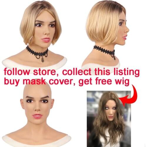 Silicone Head Cover Makeup Crossdresser Cosplay Beauty Mask Collection realistic silicone masks Male to Female Full Head Mask