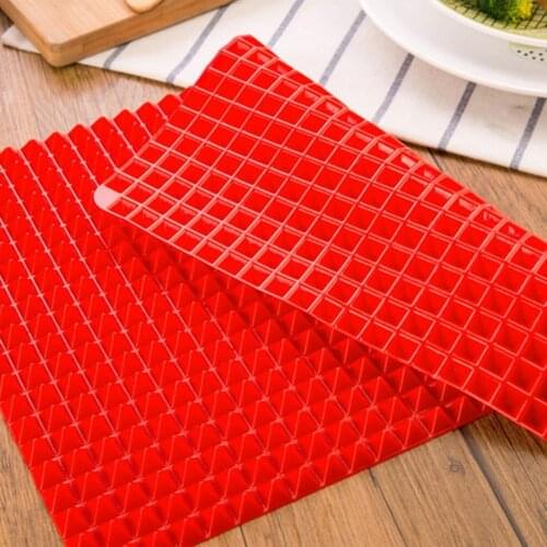 BBQ Pyramid Pan Bakeware Nonstick Silicone Baking Mats Pad Moulds Microwave Oven Baking Tray Sheet Kitchen Baking Tools