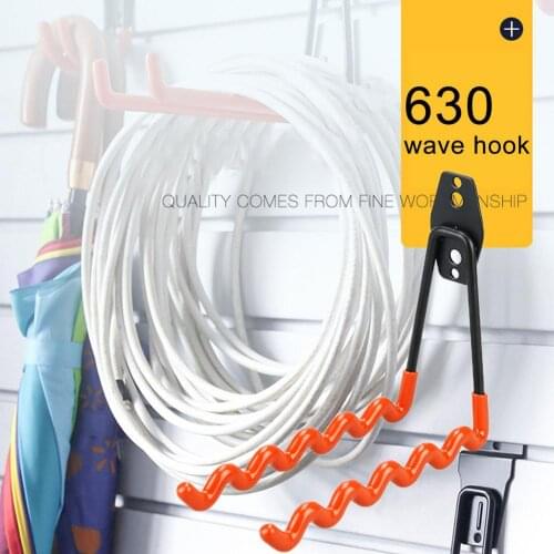 Heavy Duty Metal Double Hook Garage Storage Rack Wall Mount Bicycle Hanger Ladders Hooks Garden Tool Anti-slip Organizer