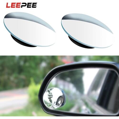 LEEPEE 2 Pieces/Set Convex Mirror for Car Vehicle Side Blindspot Blind Spot Car Rearview Mirror 360 Wide Angle Clear View