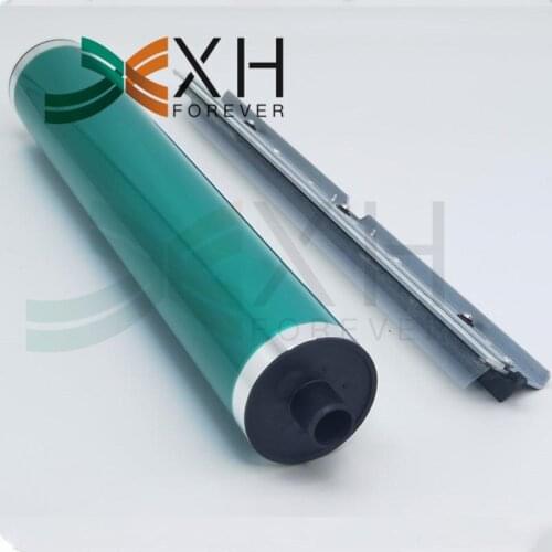 1Set. Compatible new OPC Drum and Drum cleaning blade For Konica BH 360 420 500 361 421 501 7020 7025 7030 7145