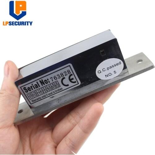 DC12V Adjustable Lock-tongue Secure Electric Strike Lock Door Double Unlock Mode NC/NO Narrow-type Access Control System