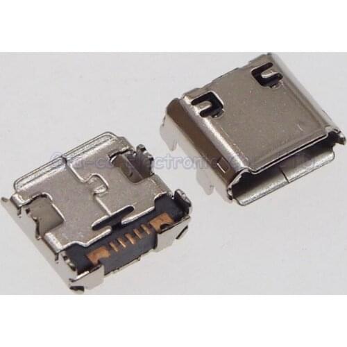 50pcs 7P Micro USB connector Charging Port for samsung C6712 C6752
