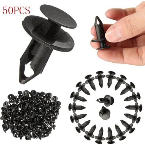 50pcs ATV UTV Can Am Replacements Plastic Fender Rivet Clip Pole Length 20mm