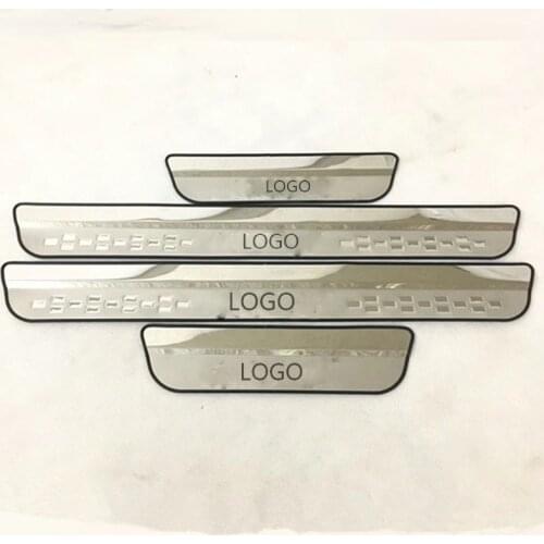 Abaiwai For Mazda CX-5 2017 Chromium Styling Door Sill Scuff Plates Cover Stainless Steel Car Door Trim Guard Cover for CX5 2018