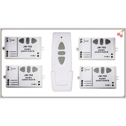 High quality 220V 240V wireless projection screen remote control switch projection curtain remote control switch(4+1)5pcs